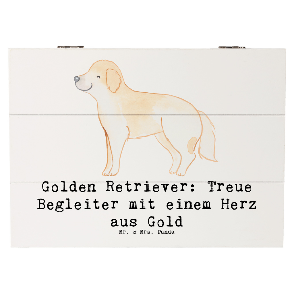 Holzkiste Golden Retriever Freund Holzkiste, Kiste, Schatzkiste, Truhe, Schatulle, XXL, Erinnerungsbox, Erinnerungskiste, Dekokiste, Aufbewahrungsbox, Geschenkbox, Geschenkdose, Hund, Hunderasse, Rassehund, Hundebesitzer, Geschenk, Tierfreund, Schenken, Welpe