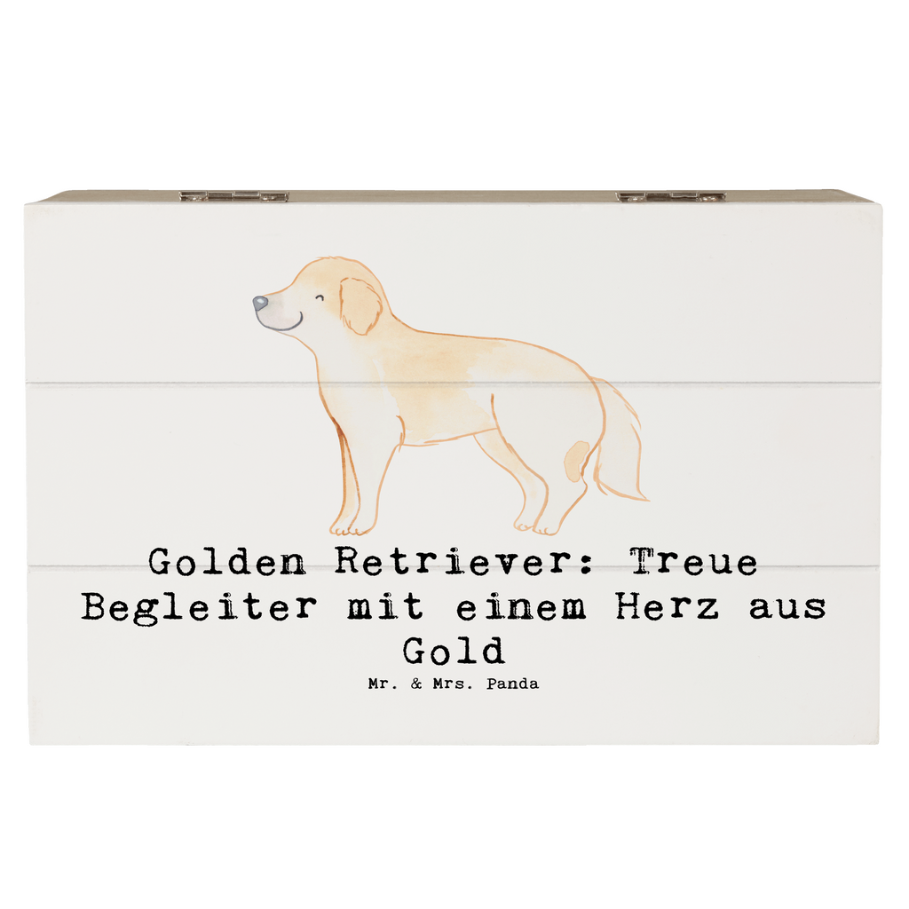 Holzkiste Golden Retriever Freund Holzkiste, Kiste, Schatzkiste, Truhe, Schatulle, XXL, Erinnerungsbox, Erinnerungskiste, Dekokiste, Aufbewahrungsbox, Geschenkbox, Geschenkdose, Hund, Hunderasse, Rassehund, Hundebesitzer, Geschenk, Tierfreund, Schenken, Welpe