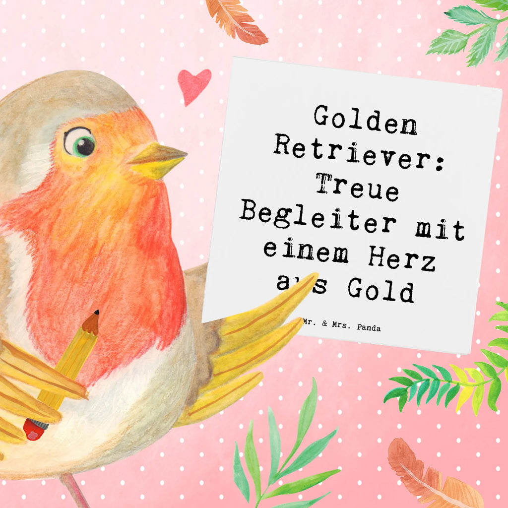 Deluxe Karte Spruch Golden Retriever Freund Karte, Grußkarte, Klappkarte, Einladungskarte, Glückwunschkarte, Hochzeitskarte, Geburtstagskarte, Hochwertige Grußkarte, Hochwertige Klappkarte, Hund, Hunderasse, Rassehund, Hundebesitzer, Geschenk, Tierfreund, Schenken, Welpe