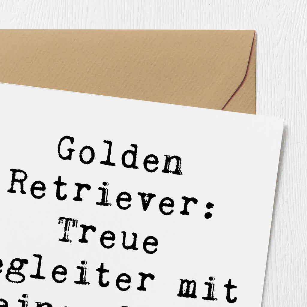 Deluxe Karte Spruch Golden Retriever Freund Karte, Grußkarte, Klappkarte, Einladungskarte, Glückwunschkarte, Hochzeitskarte, Geburtstagskarte, Hochwertige Grußkarte, Hochwertige Klappkarte, Hund, Hunderasse, Rassehund, Hundebesitzer, Geschenk, Tierfreund, Schenken, Welpe