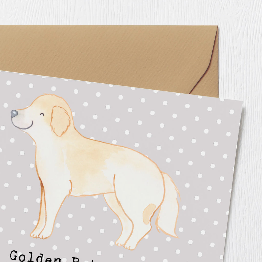 Deluxe Karte Golden Retriever Charme Karte, Grußkarte, Klappkarte, Einladungskarte, Glückwunschkarte, Hochzeitskarte, Geburtstagskarte, Hochwertige Grußkarte, Hochwertige Klappkarte, Hund, Hunderasse, Rassehund, Hundebesitzer, Geschenk, Tierfreund, Schenken, Welpe