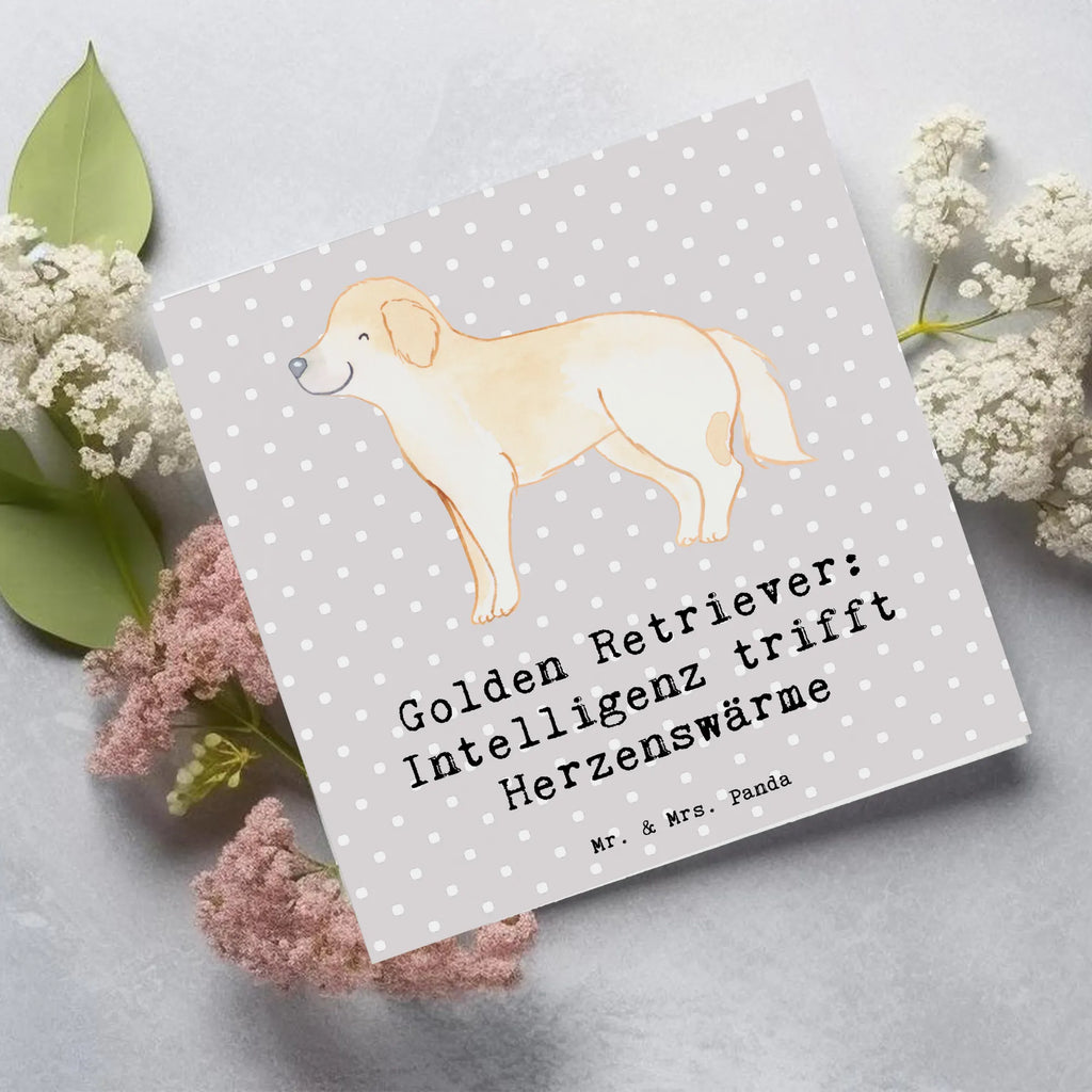 Deluxe Karte Golden Retriever Liebe Karte, Grußkarte, Klappkarte, Einladungskarte, Glückwunschkarte, Hochzeitskarte, Geburtstagskarte, Hochwertige Grußkarte, Hochwertige Klappkarte, Hund, Hunderasse, Rassehund, Hundebesitzer, Geschenk, Tierfreund, Schenken, Welpe