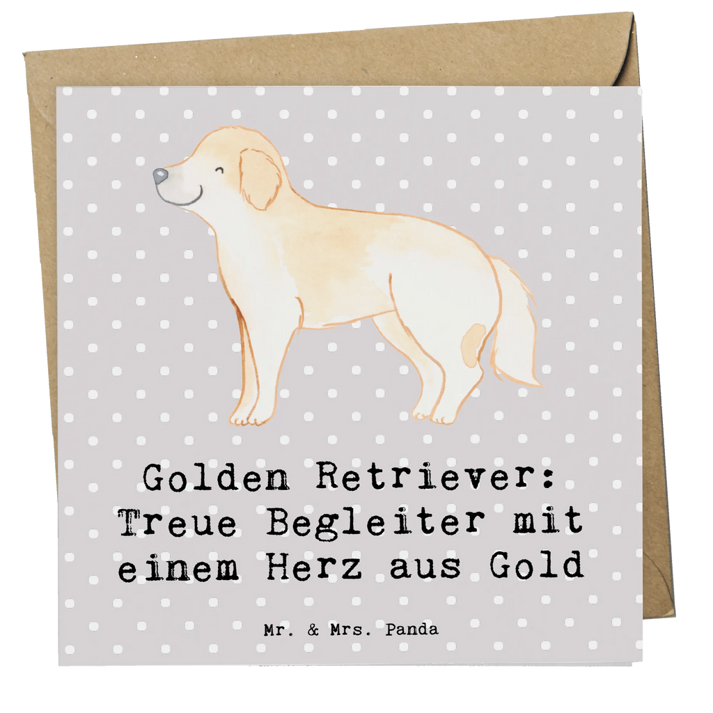 Deluxe Karte Golden Retriever Freund Karte, Grußkarte, Klappkarte, Einladungskarte, Glückwunschkarte, Hochzeitskarte, Geburtstagskarte, Hochwertige Grußkarte, Hochwertige Klappkarte, Hund, Hunderasse, Rassehund, Hundebesitzer, Geschenk, Tierfreund, Schenken, Welpe