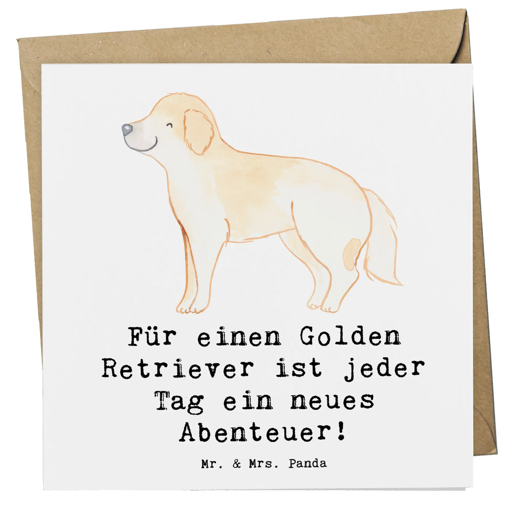 Deluxe Karte Golden Retriever Abenteuer Karte, Grußkarte, Klappkarte, Einladungskarte, Glückwunschkarte, Hochzeitskarte, Geburtstagskarte, Hochwertige Grußkarte, Hochwertige Klappkarte, Hund, Hunderasse, Rassehund, Hundebesitzer, Geschenk, Tierfreund, Schenken, Welpe