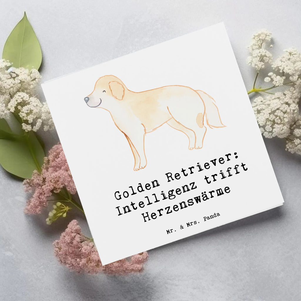 Deluxe Karte Golden Retriever Liebe Karte, Grußkarte, Klappkarte, Einladungskarte, Glückwunschkarte, Hochzeitskarte, Geburtstagskarte, Hochwertige Grußkarte, Hochwertige Klappkarte, Hund, Hunderasse, Rassehund, Hundebesitzer, Geschenk, Tierfreund, Schenken, Welpe