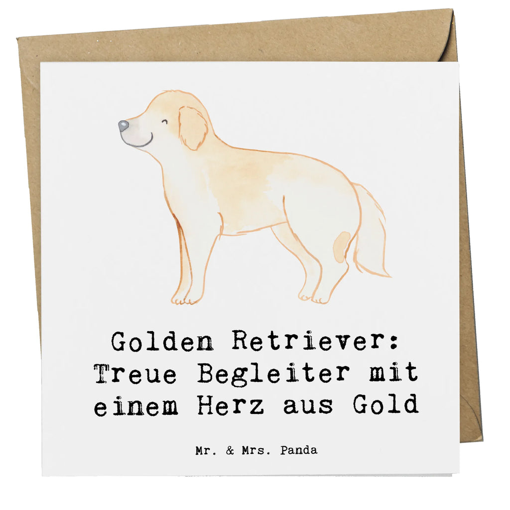 Deluxe Karte Golden Retriever Freund Karte, Grußkarte, Klappkarte, Einladungskarte, Glückwunschkarte, Hochzeitskarte, Geburtstagskarte, Hochwertige Grußkarte, Hochwertige Klappkarte, Hund, Hunderasse, Rassehund, Hundebesitzer, Geschenk, Tierfreund, Schenken, Welpe