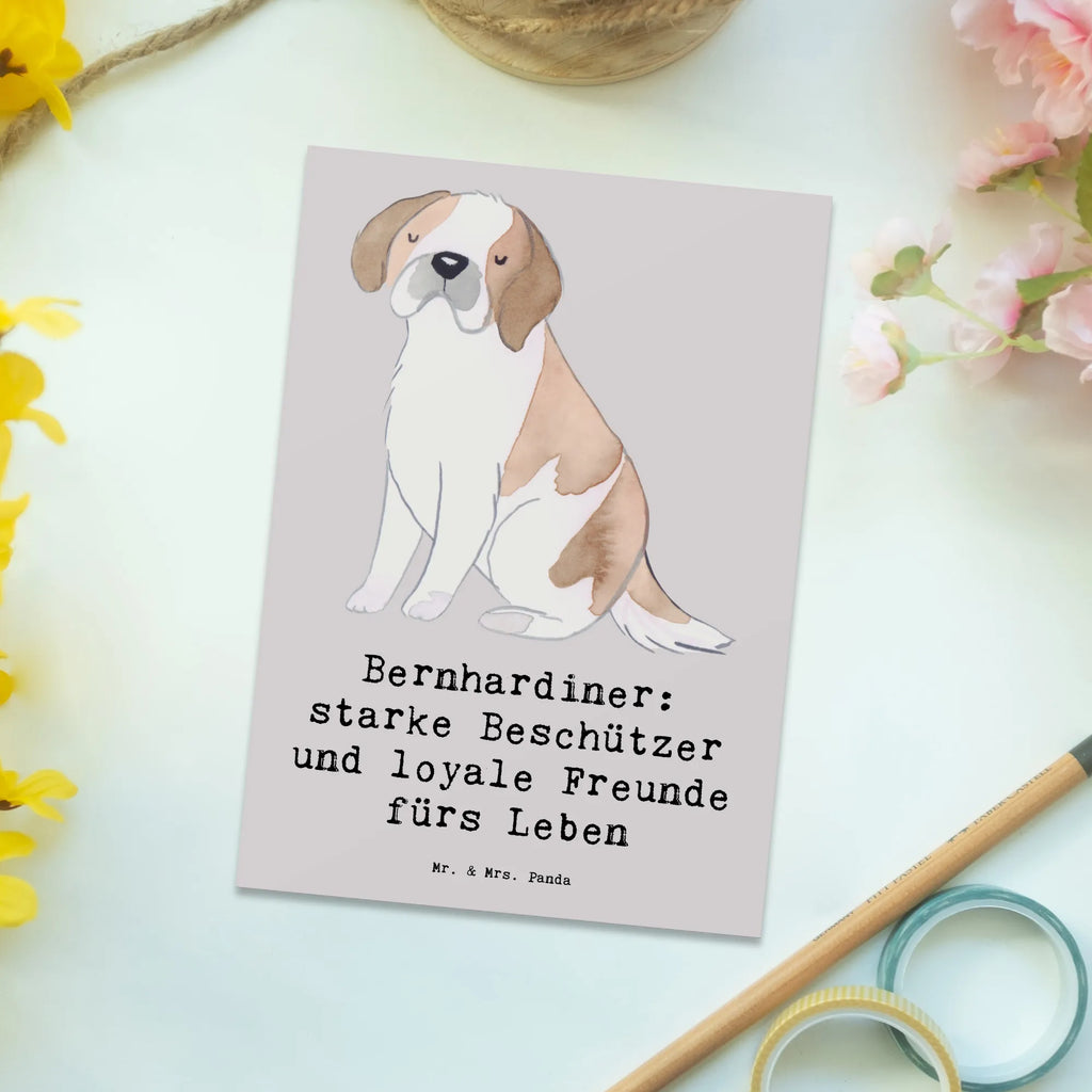 Postkarte Bernhardiner Treue Postkarte, Karte, Geschenkkarte, Grußkarte, Einladung, Ansichtskarte, Geburtstagskarte, Einladungskarte, Dankeskarte, Ansichtskarten, Einladung Geburtstag, Einladungskarten Geburtstag, Hund, Hunderasse, Rassehund, Hundebesitzer, Geschenk, Tierfreund, Schenken, Welpe