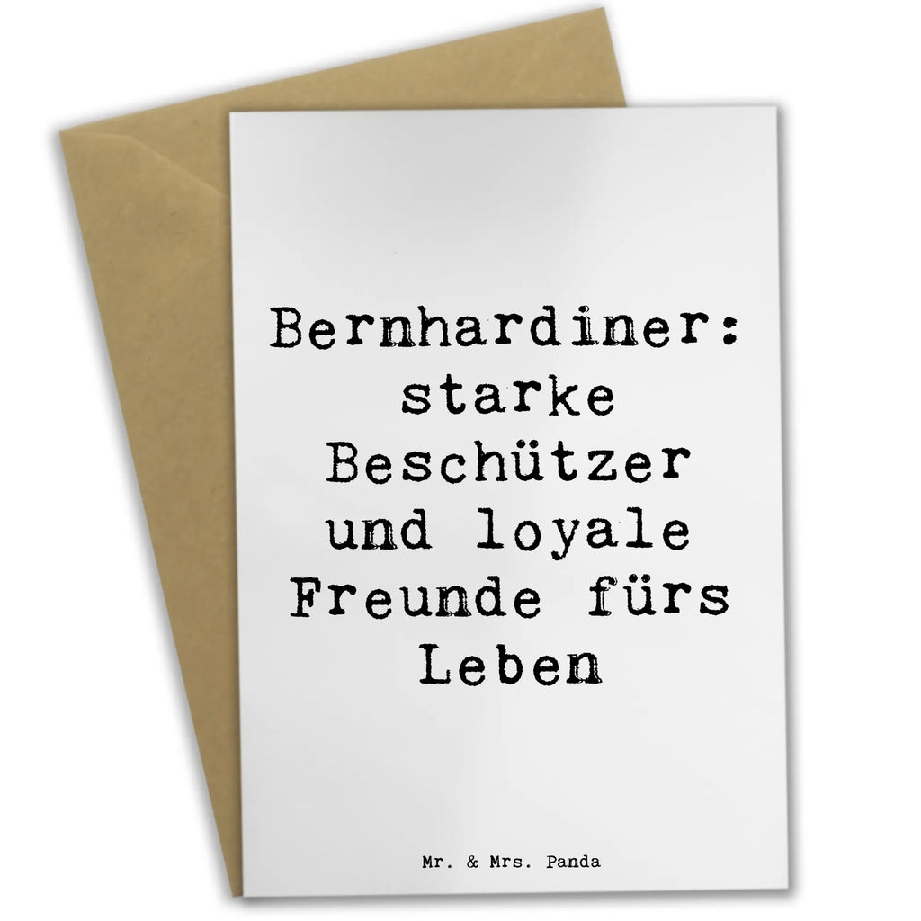 Grußkarte Spruch Bernhardiner Treue Grußkarte, Klappkarte, Einladungskarte, Glückwunschkarte, Hochzeitskarte, Geburtstagskarte, Karte, Ansichtskarten, Hund, Hunderasse, Rassehund, Hundebesitzer, Geschenk, Tierfreund, Schenken, Welpe