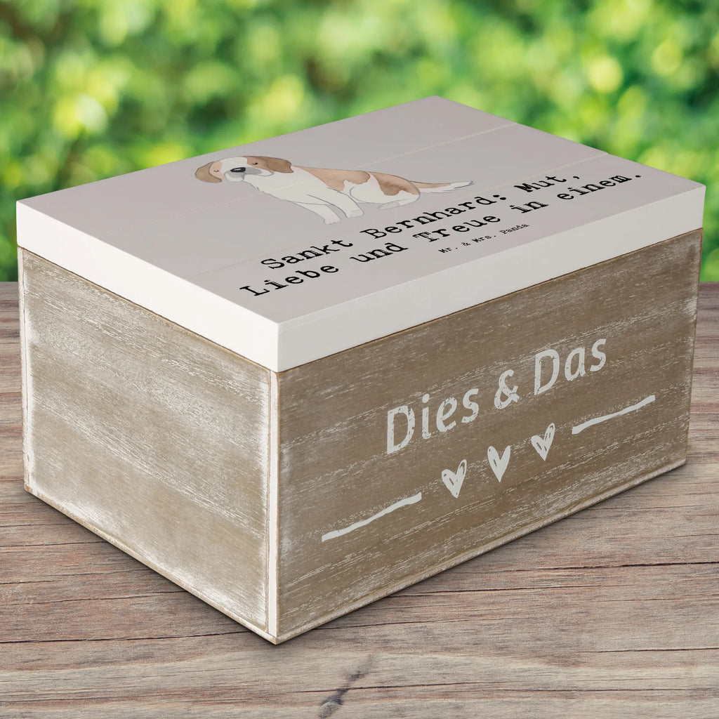 Holzkiste Sankt Bernhard Holzkiste, Kiste, Schatzkiste, Truhe, Schatulle, XXL, Erinnerungsbox, Erinnerungskiste, Dekokiste, Aufbewahrungsbox, Geschenkbox, Geschenkdose, Hund, Hunderasse, Rassehund, Hundebesitzer, Geschenk, Tierfreund, Schenken, Welpe