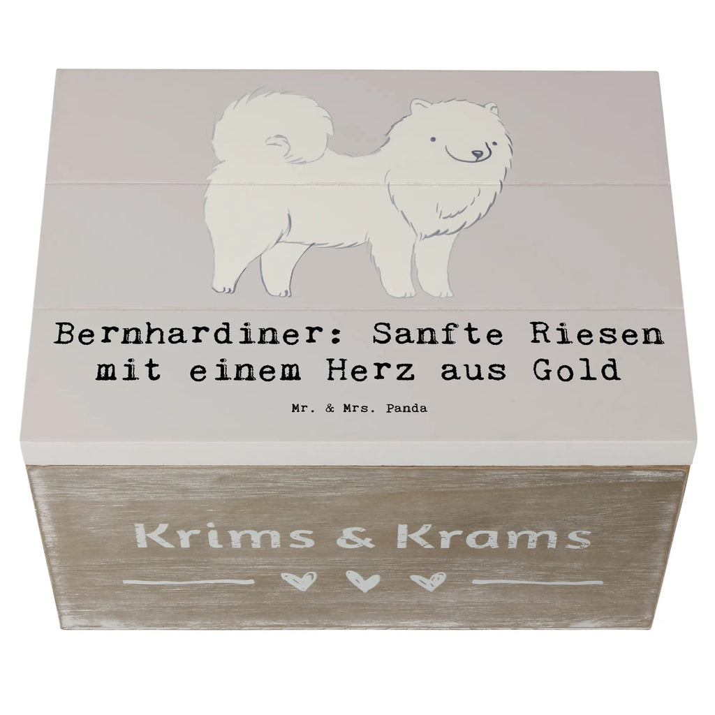 Holzkiste Bernhardiner Herz Holzkiste, Kiste, Schatzkiste, Truhe, Schatulle, XXL, Erinnerungsbox, Erinnerungskiste, Dekokiste, Aufbewahrungsbox, Geschenkbox, Geschenkdose, Hund, Hunderasse, Rassehund, Hundebesitzer, Geschenk, Tierfreund, Schenken, Welpe