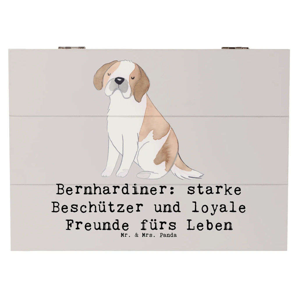 Holzkiste Bernhardiner Treue Holzkiste, Kiste, Schatzkiste, Truhe, Schatulle, XXL, Erinnerungsbox, Erinnerungskiste, Dekokiste, Aufbewahrungsbox, Geschenkbox, Geschenkdose, Hund, Hunderasse, Rassehund, Hundebesitzer, Geschenk, Tierfreund, Schenken, Welpe