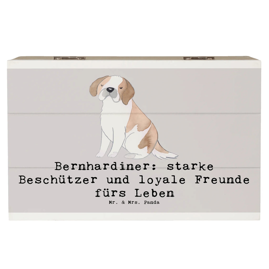 Holzkiste Bernhardiner Treue Holzkiste, Kiste, Schatzkiste, Truhe, Schatulle, XXL, Erinnerungsbox, Erinnerungskiste, Dekokiste, Aufbewahrungsbox, Geschenkbox, Geschenkdose, Hund, Hunderasse, Rassehund, Hundebesitzer, Geschenk, Tierfreund, Schenken, Welpe