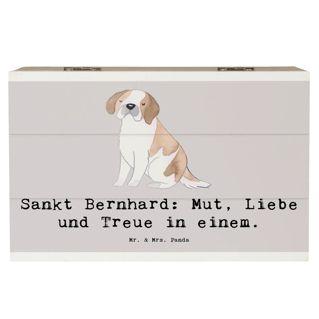 Holzkiste Sankt Bernhard Holzkiste, Kiste, Schatzkiste, Truhe, Schatulle, XXL, Erinnerungsbox, Erinnerungskiste, Dekokiste, Aufbewahrungsbox, Geschenkbox, Geschenkdose, Hund, Hunderasse, Rassehund, Hundebesitzer, Geschenk, Tierfreund, Schenken, Welpe