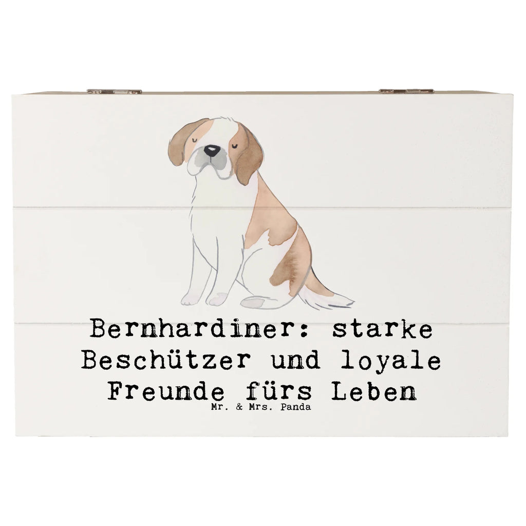 Holzkiste Bernhardiner Treue Holzkiste, Kiste, Schatzkiste, Truhe, Schatulle, XXL, Erinnerungsbox, Erinnerungskiste, Dekokiste, Aufbewahrungsbox, Geschenkbox, Geschenkdose, Hund, Hunderasse, Rassehund, Hundebesitzer, Geschenk, Tierfreund, Schenken, Welpe