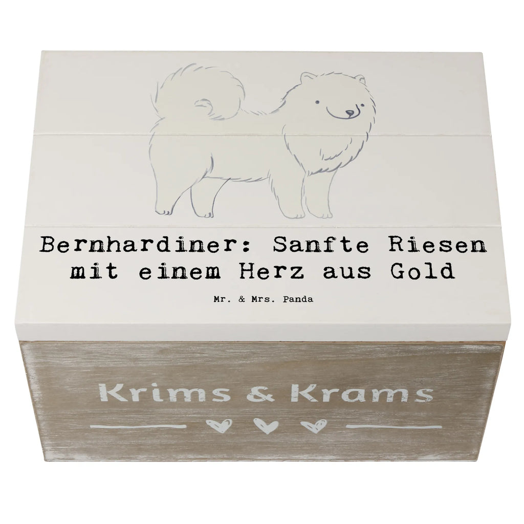 Holzkiste Bernhardiner Herz Holzkiste, Kiste, Schatzkiste, Truhe, Schatulle, XXL, Erinnerungsbox, Erinnerungskiste, Dekokiste, Aufbewahrungsbox, Geschenkbox, Geschenkdose, Hund, Hunderasse, Rassehund, Hundebesitzer, Geschenk, Tierfreund, Schenken, Welpe