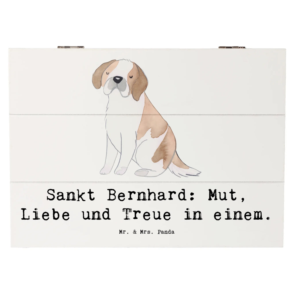 Holzkiste Sankt Bernhard Holzkiste, Kiste, Schatzkiste, Truhe, Schatulle, XXL, Erinnerungsbox, Erinnerungskiste, Dekokiste, Aufbewahrungsbox, Geschenkbox, Geschenkdose, Hund, Hunderasse, Rassehund, Hundebesitzer, Geschenk, Tierfreund, Schenken, Welpe