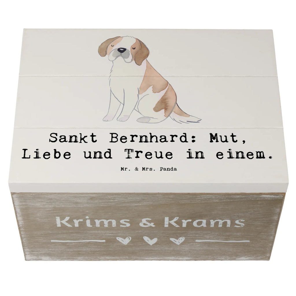 Holzkiste Sankt Bernhard Holzkiste, Kiste, Schatzkiste, Truhe, Schatulle, XXL, Erinnerungsbox, Erinnerungskiste, Dekokiste, Aufbewahrungsbox, Geschenkbox, Geschenkdose, Hund, Hunderasse, Rassehund, Hundebesitzer, Geschenk, Tierfreund, Schenken, Welpe