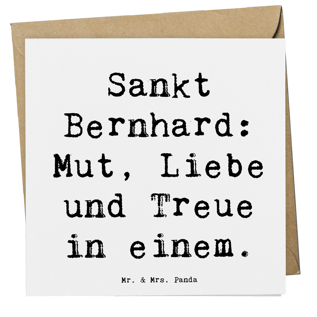 Deluxe Karte Spruch Sankt Bernhard Karte, Grußkarte, Klappkarte, Einladungskarte, Glückwunschkarte, Hochzeitskarte, Geburtstagskarte, Hochwertige Grußkarte, Hochwertige Klappkarte, Hund, Hunderasse, Rassehund, Hundebesitzer, Geschenk, Tierfreund, Schenken, Welpe