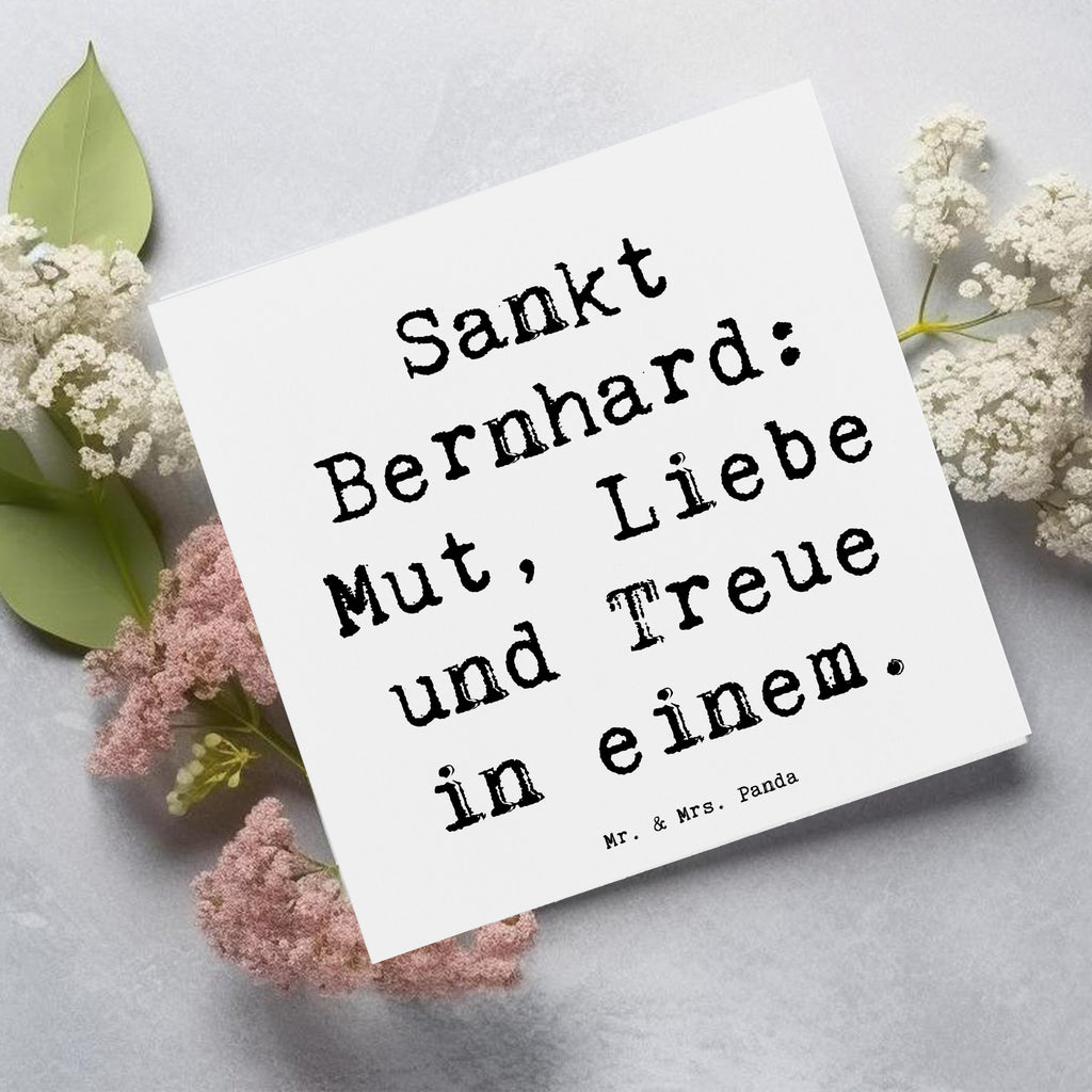 Deluxe Karte Spruch Sankt Bernhard Karte, Grußkarte, Klappkarte, Einladungskarte, Glückwunschkarte, Hochzeitskarte, Geburtstagskarte, Hochwertige Grußkarte, Hochwertige Klappkarte, Hund, Hunderasse, Rassehund, Hundebesitzer, Geschenk, Tierfreund, Schenken, Welpe