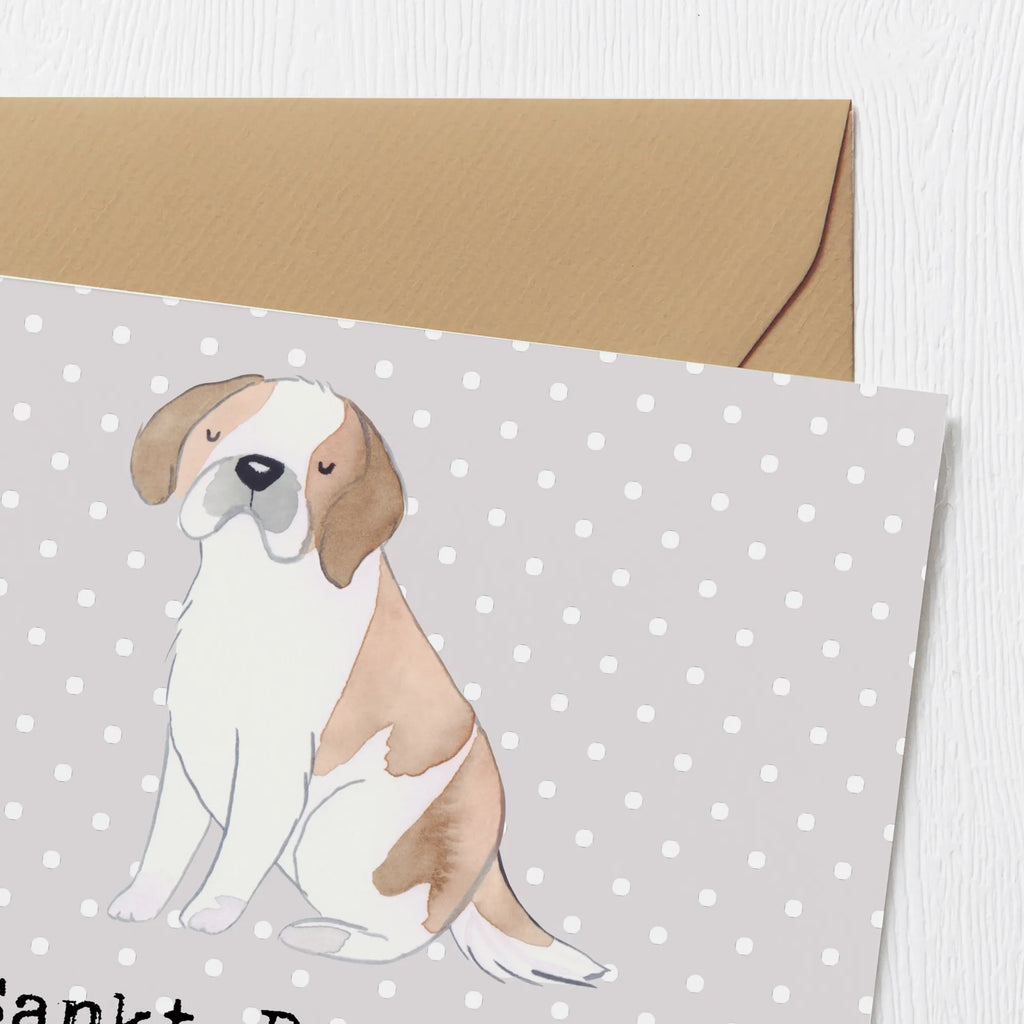 Deluxe Karte Sankt Bernhard Karte, Grußkarte, Klappkarte, Einladungskarte, Glückwunschkarte, Hochzeitskarte, Geburtstagskarte, Hochwertige Grußkarte, Hochwertige Klappkarte, Hund, Hunderasse, Rassehund, Hundebesitzer, Geschenk, Tierfreund, Schenken, Welpe