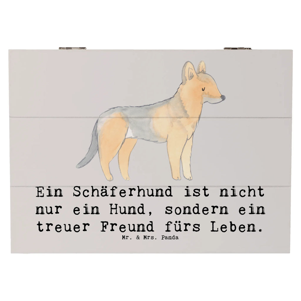 Holzkiste Schäferhund Freund Holzkiste, Kiste, Schatzkiste, Truhe, Schatulle, XXL, Erinnerungsbox, Erinnerungskiste, Dekokiste, Aufbewahrungsbox, Geschenkbox, Geschenkdose, Hund, Hunderasse, Rassehund, Hundebesitzer, Geschenk, Tierfreund, Schenken, Welpe