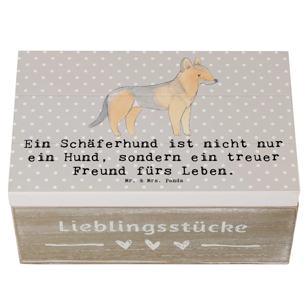 Holzkiste Schäferhund Freund Holzkiste, Kiste, Schatzkiste, Truhe, Schatulle, XXL, Erinnerungsbox, Erinnerungskiste, Dekokiste, Aufbewahrungsbox, Geschenkbox, Geschenkdose, Hund, Hunderasse, Rassehund, Hundebesitzer, Geschenk, Tierfreund, Schenken, Welpe