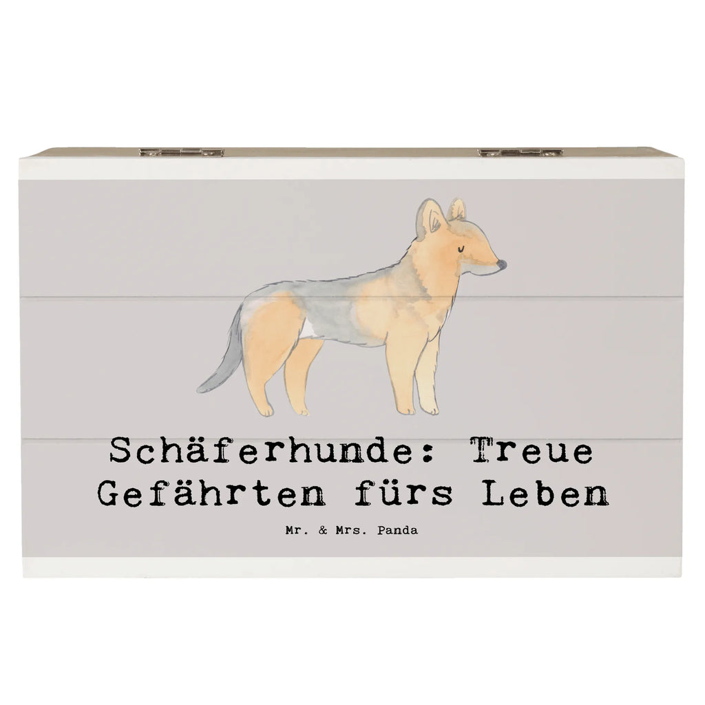 Holzkiste Schäferhund Gefährten Holzkiste, Kiste, Schatzkiste, Truhe, Schatulle, XXL, Erinnerungsbox, Erinnerungskiste, Dekokiste, Aufbewahrungsbox, Geschenkbox, Geschenkdose, Hund, Hunderasse, Rassehund, Hundebesitzer, Geschenk, Tierfreund, Schenken, Welpe