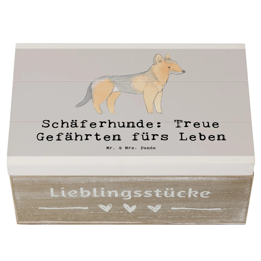 Holzkiste Schäferhund Gefährten Holzkiste, Kiste, Schatzkiste, Truhe, Schatulle, XXL, Erinnerungsbox, Erinnerungskiste, Dekokiste, Aufbewahrungsbox, Geschenkbox, Geschenkdose, Hund, Hunderasse, Rassehund, Hundebesitzer, Geschenk, Tierfreund, Schenken, Welpe