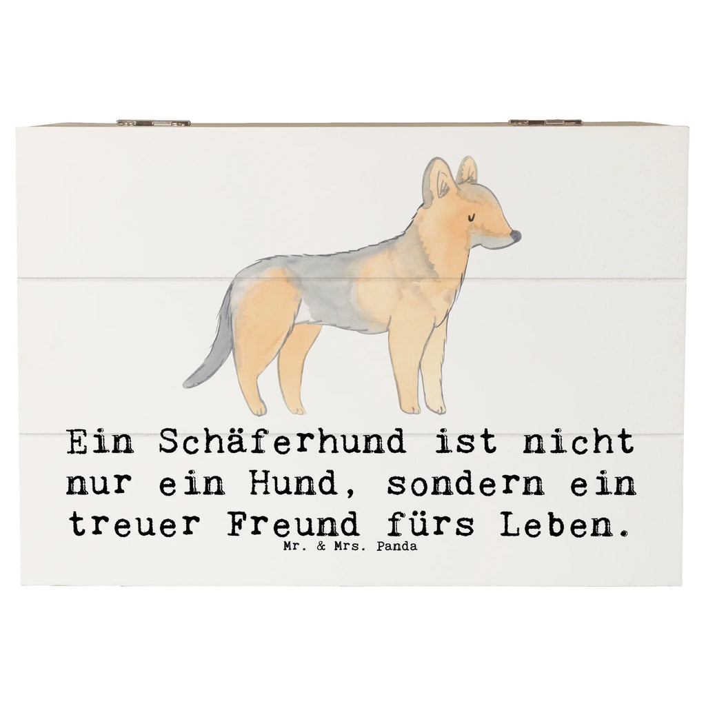 Holzkiste Schäferhund Freund Holzkiste, Kiste, Schatzkiste, Truhe, Schatulle, XXL, Erinnerungsbox, Erinnerungskiste, Dekokiste, Aufbewahrungsbox, Geschenkbox, Geschenkdose, Hund, Hunderasse, Rassehund, Hundebesitzer, Geschenk, Tierfreund, Schenken, Welpe