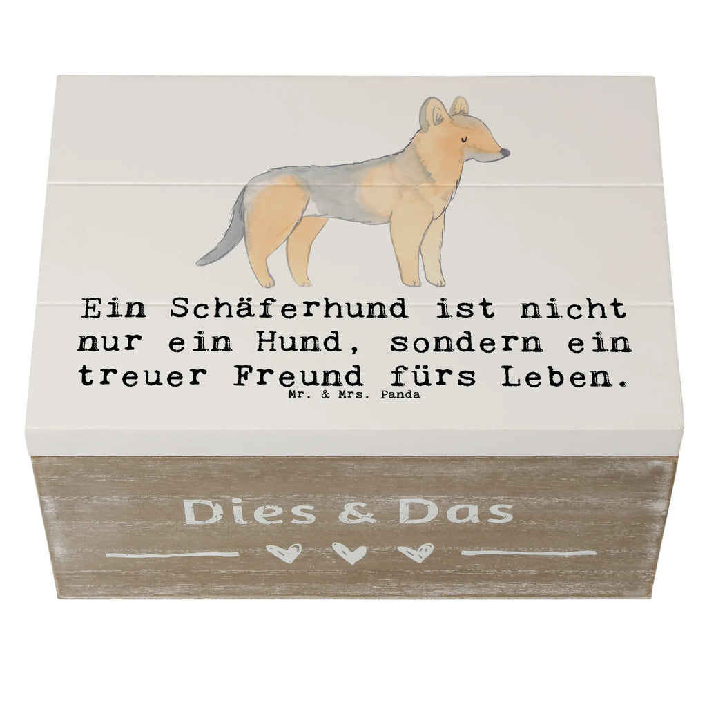 Holzkiste Schäferhund Freund Holzkiste, Kiste, Schatzkiste, Truhe, Schatulle, XXL, Erinnerungsbox, Erinnerungskiste, Dekokiste, Aufbewahrungsbox, Geschenkbox, Geschenkdose, Hund, Hunderasse, Rassehund, Hundebesitzer, Geschenk, Tierfreund, Schenken, Welpe