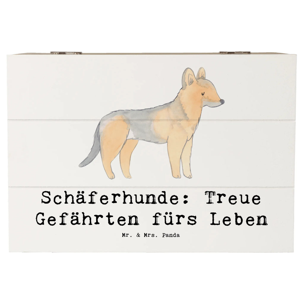 Holzkiste Schäferhund Gefährten Holzkiste, Kiste, Schatzkiste, Truhe, Schatulle, XXL, Erinnerungsbox, Erinnerungskiste, Dekokiste, Aufbewahrungsbox, Geschenkbox, Geschenkdose, Hund, Hunderasse, Rassehund, Hundebesitzer, Geschenk, Tierfreund, Schenken, Welpe