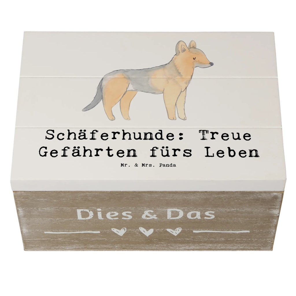 Holzkiste Schäferhund Gefährten Holzkiste, Kiste, Schatzkiste, Truhe, Schatulle, XXL, Erinnerungsbox, Erinnerungskiste, Dekokiste, Aufbewahrungsbox, Geschenkbox, Geschenkdose, Hund, Hunderasse, Rassehund, Hundebesitzer, Geschenk, Tierfreund, Schenken, Welpe