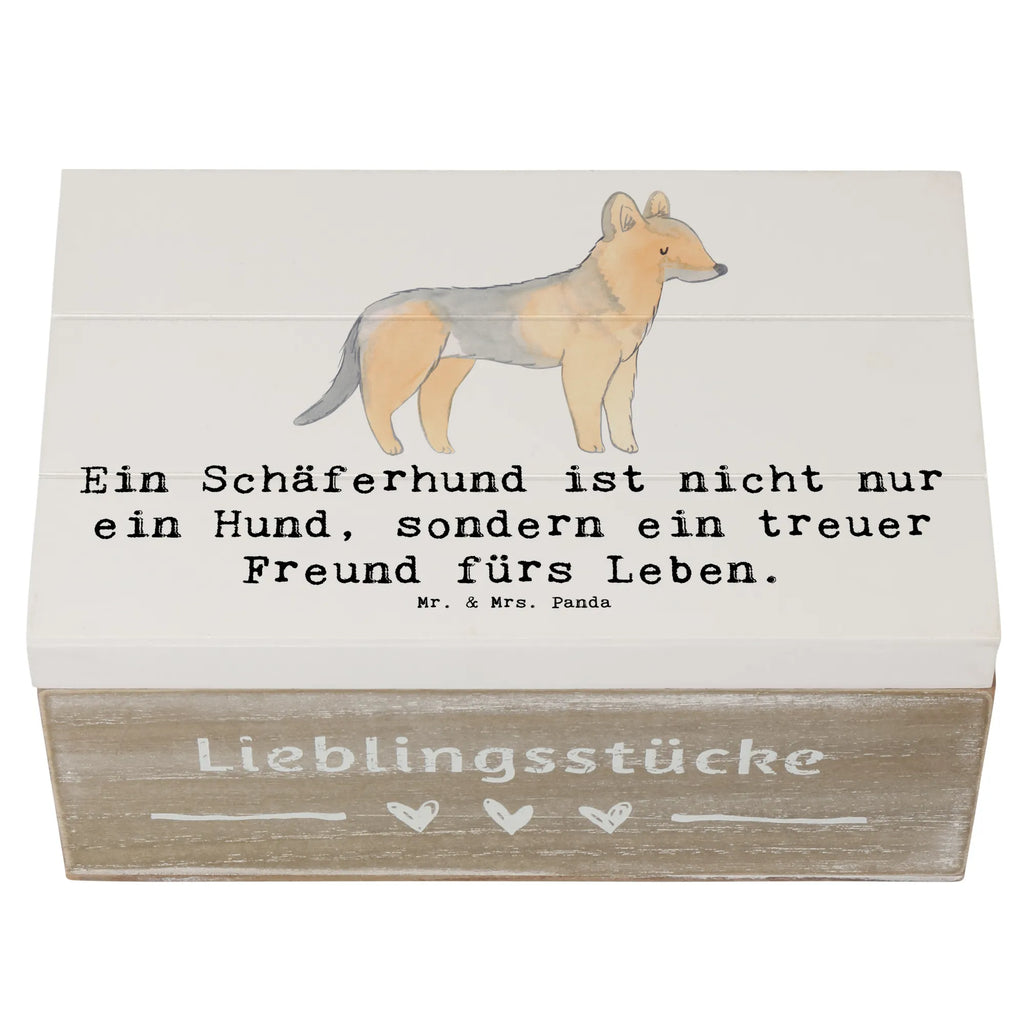 Holzkiste Schäferhund Freund Holzkiste, Kiste, Schatzkiste, Truhe, Schatulle, XXL, Erinnerungsbox, Erinnerungskiste, Dekokiste, Aufbewahrungsbox, Geschenkbox, Geschenkdose, Hund, Hunderasse, Rassehund, Hundebesitzer, Geschenk, Tierfreund, Schenken, Welpe