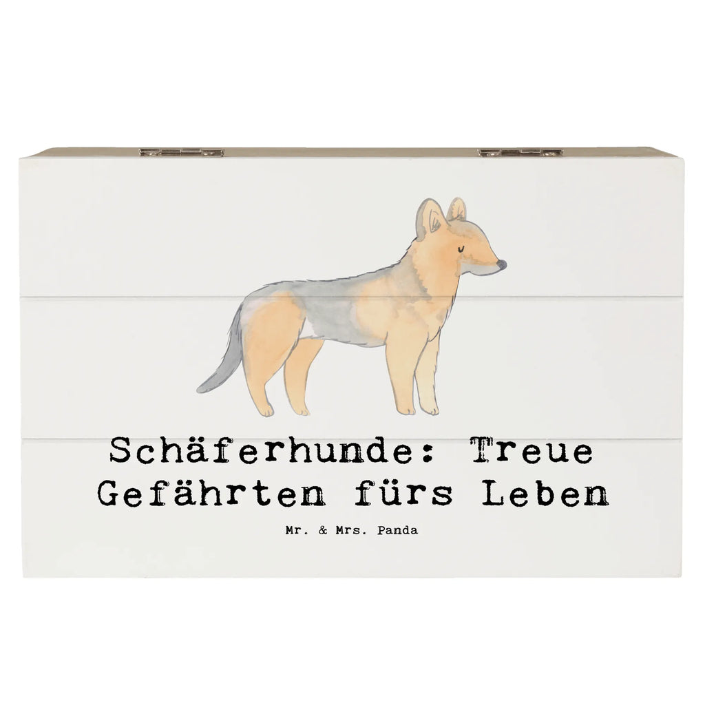 Holzkiste Schäferhund Gefährten Holzkiste, Kiste, Schatzkiste, Truhe, Schatulle, XXL, Erinnerungsbox, Erinnerungskiste, Dekokiste, Aufbewahrungsbox, Geschenkbox, Geschenkdose, Hund, Hunderasse, Rassehund, Hundebesitzer, Geschenk, Tierfreund, Schenken, Welpe