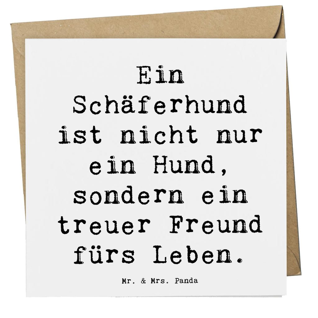 Deluxe Karte Spruch Schäferhund Freund Karte, Grußkarte, Klappkarte, Einladungskarte, Glückwunschkarte, Hochzeitskarte, Geburtstagskarte, Hochwertige Grußkarte, Hochwertige Klappkarte, Hund, Hunderasse, Rassehund, Hundebesitzer, Geschenk, Tierfreund, Schenken, Welpe