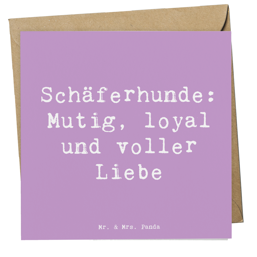 Deluxe Karte Spruch Schäferhunde Freundschaft Karte, Grußkarte, Klappkarte, Einladungskarte, Glückwunschkarte, Hochzeitskarte, Geburtstagskarte, Hochwertige Grußkarte, Hochwertige Klappkarte, Hund, Hunderasse, Rassehund, Hundebesitzer, Geschenk, Tierfreund, Schenken, Welpe