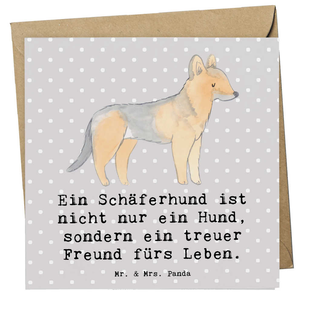 Deluxe Karte Schäferhund Freund Karte, Grußkarte, Klappkarte, Einladungskarte, Glückwunschkarte, Hochzeitskarte, Geburtstagskarte, Hochwertige Grußkarte, Hochwertige Klappkarte, Hund, Hunderasse, Rassehund, Hundebesitzer, Geschenk, Tierfreund, Schenken, Welpe