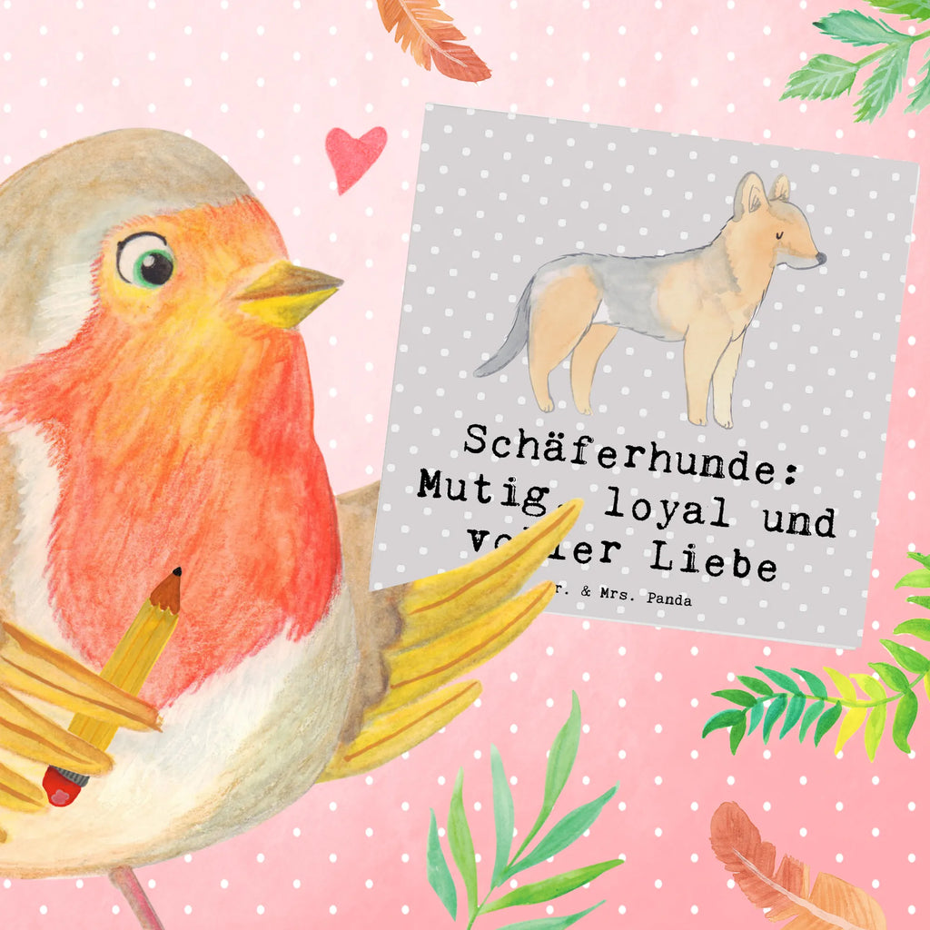 Deluxe Karte Schäferhunde Freundschaft Karte, Grußkarte, Klappkarte, Einladungskarte, Glückwunschkarte, Hochzeitskarte, Geburtstagskarte, Hochwertige Grußkarte, Hochwertige Klappkarte, Hund, Hunderasse, Rassehund, Hundebesitzer, Geschenk, Tierfreund, Schenken, Welpe