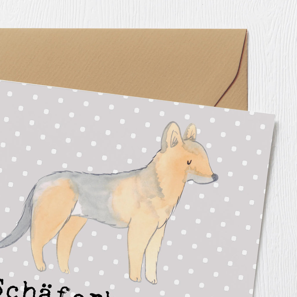 Deluxe Karte Schäferhunde Freundschaft Karte, Grußkarte, Klappkarte, Einladungskarte, Glückwunschkarte, Hochzeitskarte, Geburtstagskarte, Hochwertige Grußkarte, Hochwertige Klappkarte, Hund, Hunderasse, Rassehund, Hundebesitzer, Geschenk, Tierfreund, Schenken, Welpe