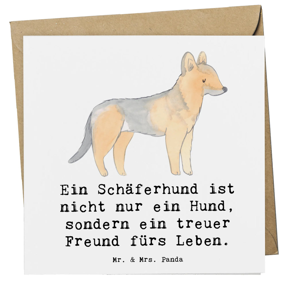 Deluxe Karte Schäferhund Freund Karte, Grußkarte, Klappkarte, Einladungskarte, Glückwunschkarte, Hochzeitskarte, Geburtstagskarte, Hochwertige Grußkarte, Hochwertige Klappkarte, Hund, Hunderasse, Rassehund, Hundebesitzer, Geschenk, Tierfreund, Schenken, Welpe