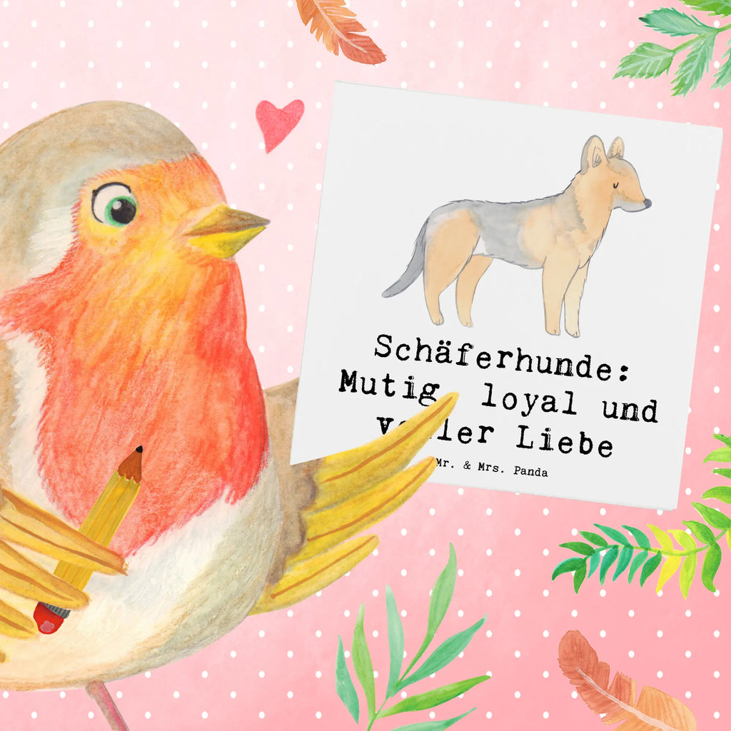 Deluxe Karte Schäferhunde Freundschaft Karte, Grußkarte, Klappkarte, Einladungskarte, Glückwunschkarte, Hochzeitskarte, Geburtstagskarte, Hochwertige Grußkarte, Hochwertige Klappkarte, Hund, Hunderasse, Rassehund, Hundebesitzer, Geschenk, Tierfreund, Schenken, Welpe