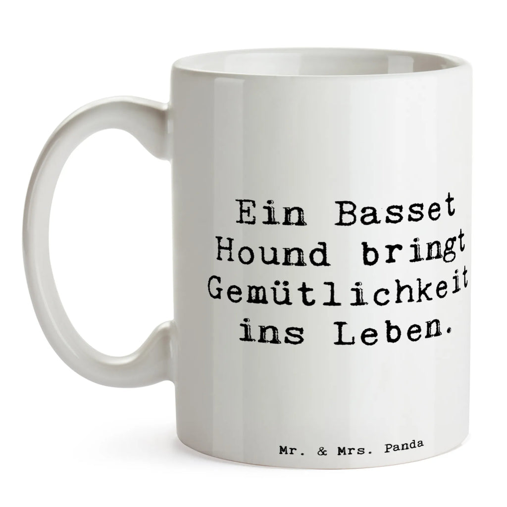 Tasse Spruch Basset Hound Gemütlichkeit Tasse, Kaffeetasse, Teetasse, Becher, Kaffeebecher, Teebecher, Keramiktasse, Porzellantasse, Büro Tasse, Geschenk Tasse, Tasse Sprüche, Tasse Motive, Kaffeetassen, Tasse bedrucken, Designer Tasse, Cappuccino Tassen, Schöne Teetassen, Hund, Hunderasse, Rassehund, Hundebesitzer, Geschenk, Tierfreund, Schenken, Welpe