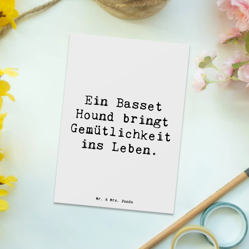 Postkarte Spruch Basset Hound Gemütlichkeit Postkarte, Karte, Geschenkkarte, Grußkarte, Einladung, Ansichtskarte, Geburtstagskarte, Einladungskarte, Dankeskarte, Ansichtskarten, Einladung Geburtstag, Einladungskarten Geburtstag, Hund, Hunderasse, Rassehund, Hundebesitzer, Geschenk, Tierfreund, Schenken, Welpe