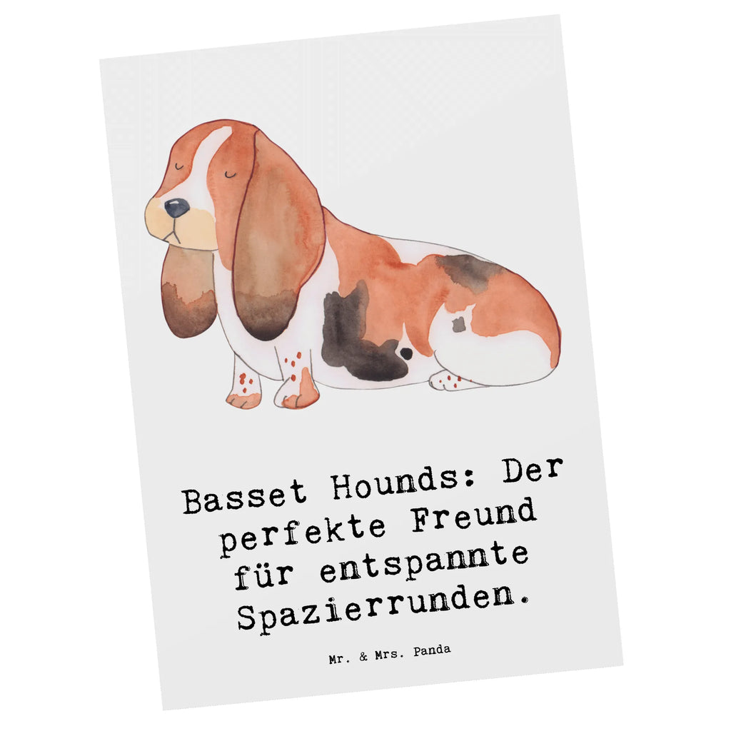 Postkarte Basset Hound Freund Postkarte, Karte, Geschenkkarte, Grußkarte, Einladung, Ansichtskarte, Geburtstagskarte, Einladungskarte, Dankeskarte, Ansichtskarten, Einladung Geburtstag, Einladungskarten Geburtstag, Hund, Hunderasse, Rassehund, Hundebesitzer, Geschenk, Tierfreund, Schenken, Welpe