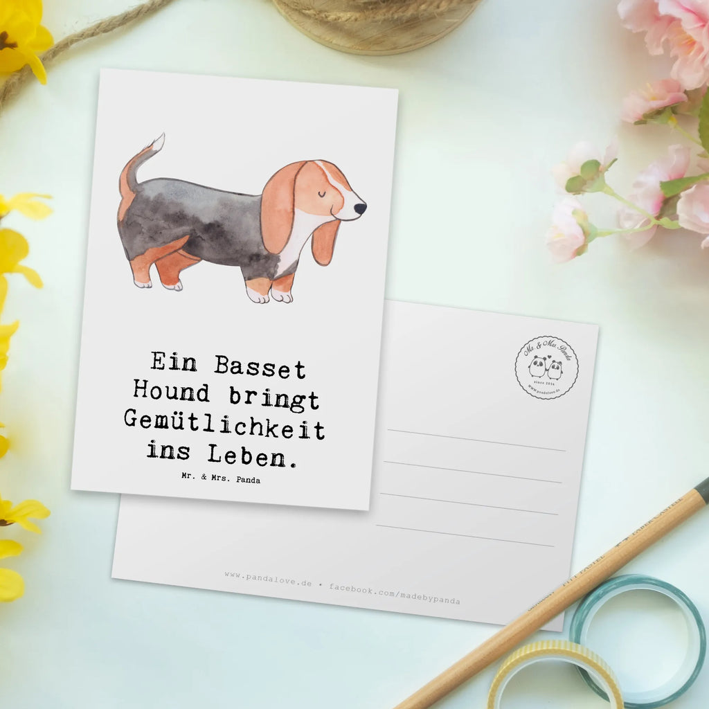 Postkarte Basset Hound Gemütlichkeit Postkarte, Karte, Geschenkkarte, Grußkarte, Einladung, Ansichtskarte, Geburtstagskarte, Einladungskarte, Dankeskarte, Ansichtskarten, Einladung Geburtstag, Einladungskarten Geburtstag, Hund, Hunderasse, Rassehund, Hundebesitzer, Geschenk, Tierfreund, Schenken, Welpe