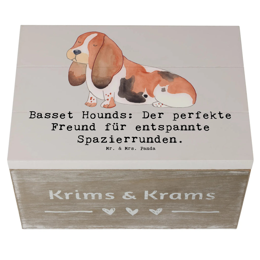 Holzkiste Basset Hound Freund Holzkiste, Kiste, Schatzkiste, Truhe, Schatulle, XXL, Erinnerungsbox, Erinnerungskiste, Dekokiste, Aufbewahrungsbox, Geschenkbox, Geschenkdose, Hund, Hunderasse, Rassehund, Hundebesitzer, Geschenk, Tierfreund, Schenken, Welpe