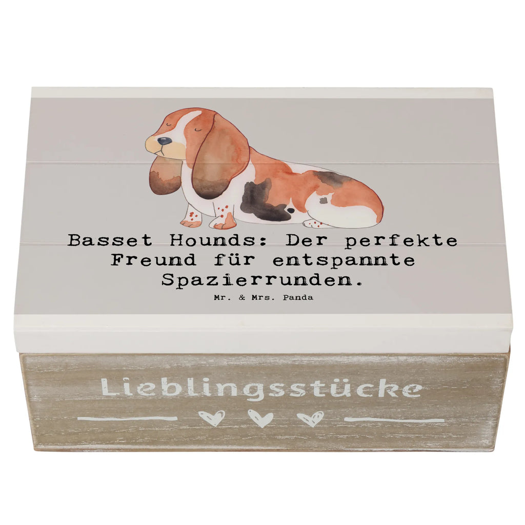 Holzkiste Basset Hound Freund Holzkiste, Kiste, Schatzkiste, Truhe, Schatulle, XXL, Erinnerungsbox, Erinnerungskiste, Dekokiste, Aufbewahrungsbox, Geschenkbox, Geschenkdose, Hund, Hunderasse, Rassehund, Hundebesitzer, Geschenk, Tierfreund, Schenken, Welpe