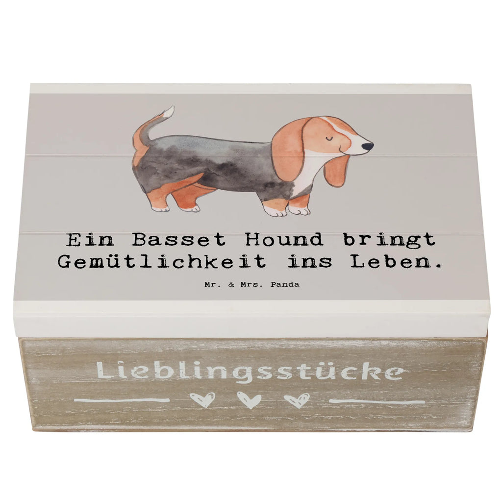 Holzkiste Basset Hound Gemütlichkeit Holzkiste, Kiste, Schatzkiste, Truhe, Schatulle, XXL, Erinnerungsbox, Erinnerungskiste, Dekokiste, Aufbewahrungsbox, Geschenkbox, Geschenkdose, Hund, Hunderasse, Rassehund, Hundebesitzer, Geschenk, Tierfreund, Schenken, Welpe