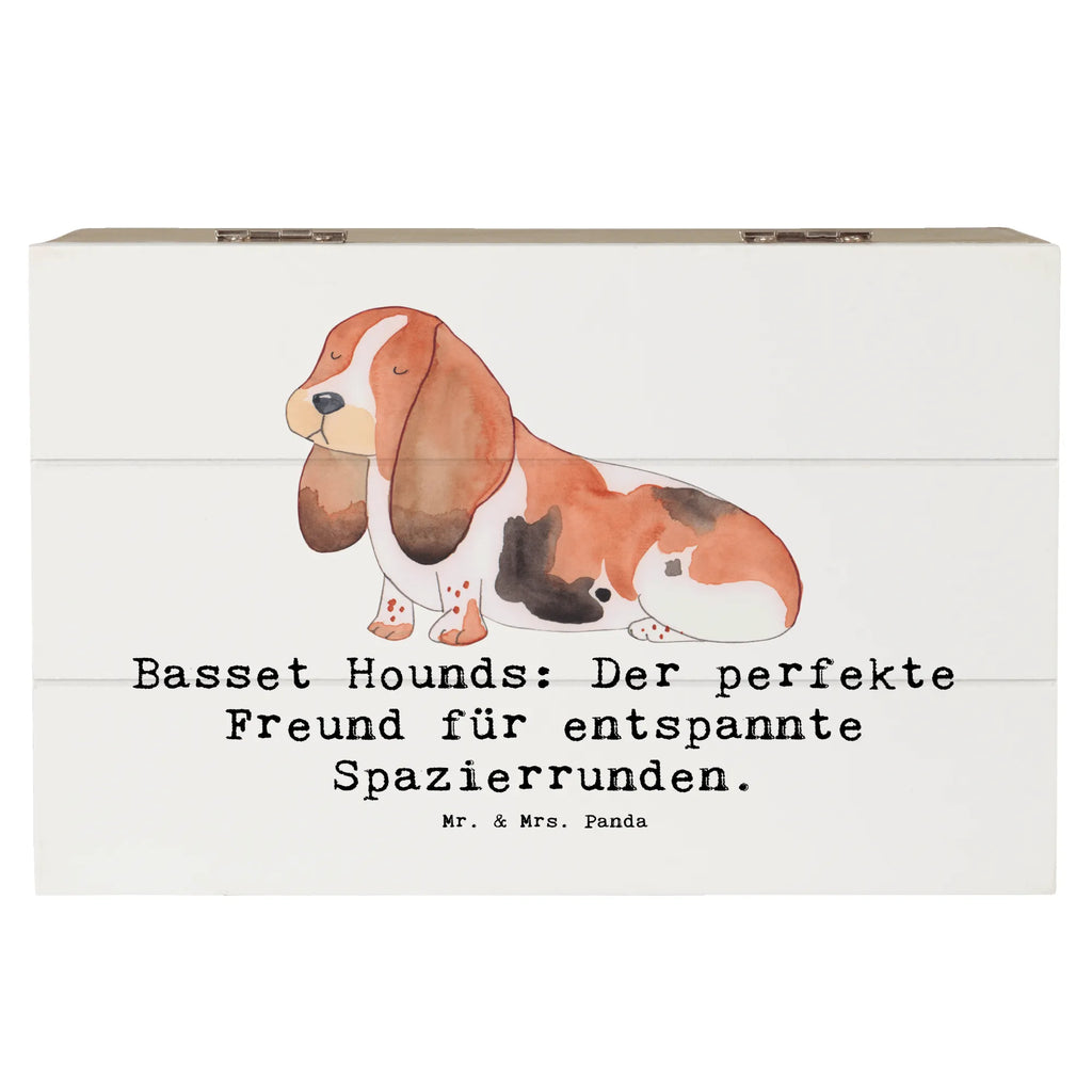 Holzkiste Basset Hound Freund Holzkiste, Kiste, Schatzkiste, Truhe, Schatulle, XXL, Erinnerungsbox, Erinnerungskiste, Dekokiste, Aufbewahrungsbox, Geschenkbox, Geschenkdose, Hund, Hunderasse, Rassehund, Hundebesitzer, Geschenk, Tierfreund, Schenken, Welpe