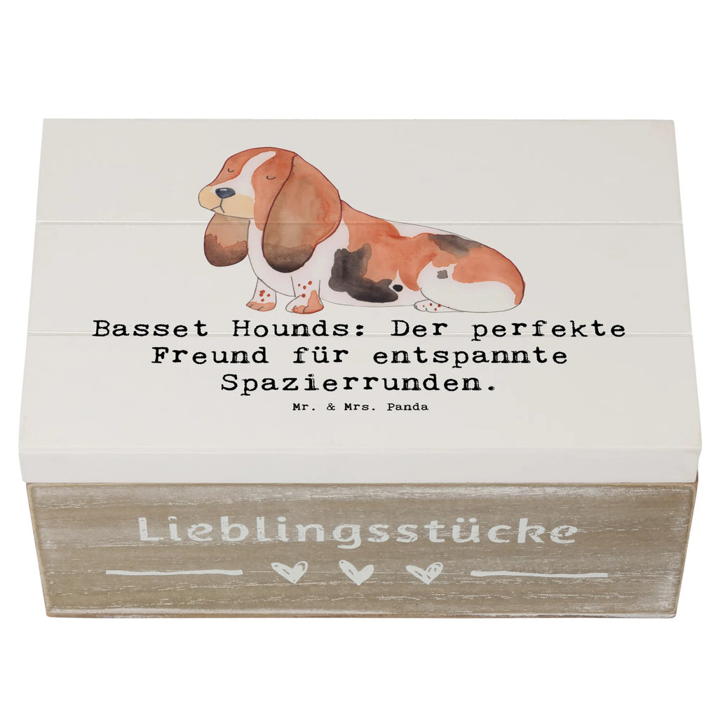 Holzkiste Basset Hound Freund Holzkiste, Kiste, Schatzkiste, Truhe, Schatulle, XXL, Erinnerungsbox, Erinnerungskiste, Dekokiste, Aufbewahrungsbox, Geschenkbox, Geschenkdose, Hund, Hunderasse, Rassehund, Hundebesitzer, Geschenk, Tierfreund, Schenken, Welpe